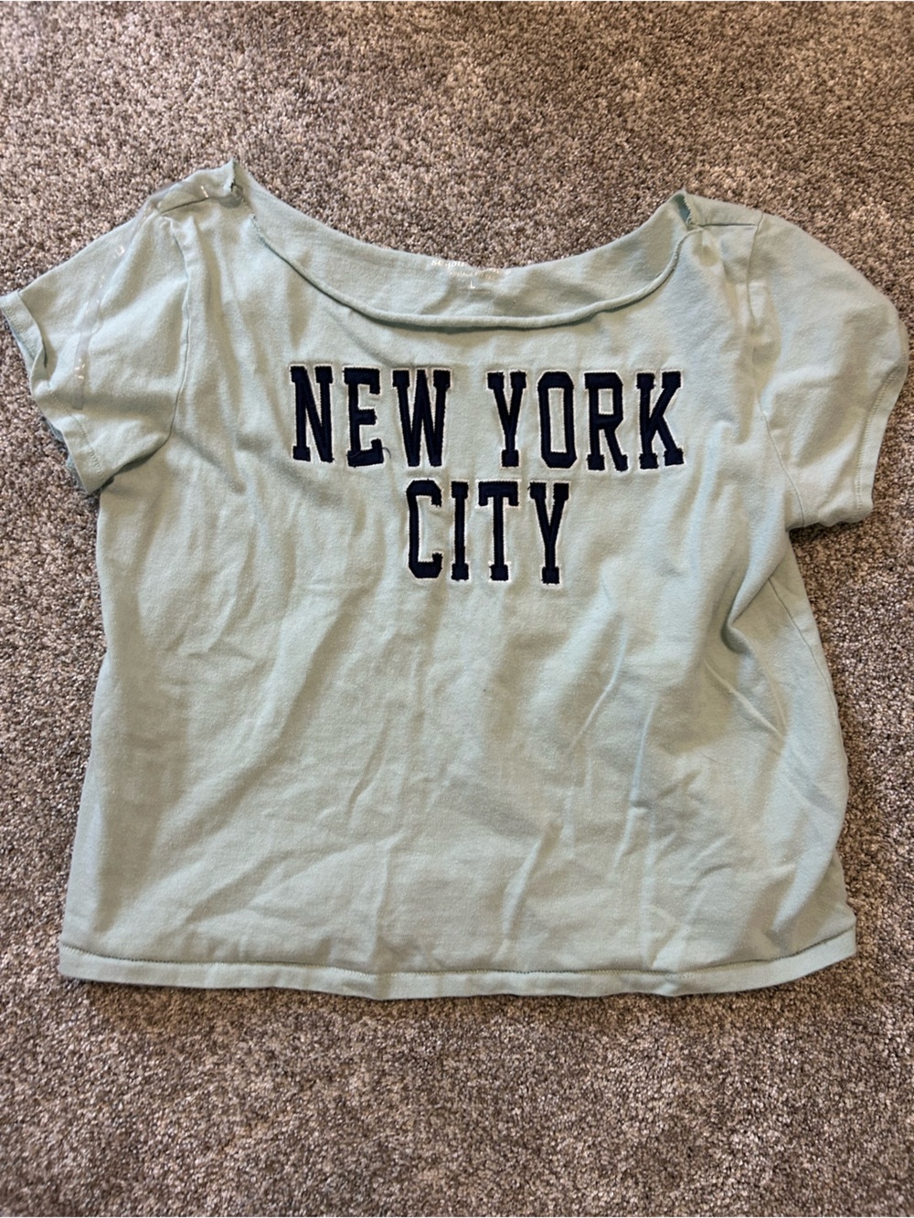 Aeropostale Women's Light Sage Green 'NEW YORK CITY' Tee
